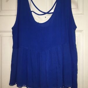 Royal Blue L tank top!